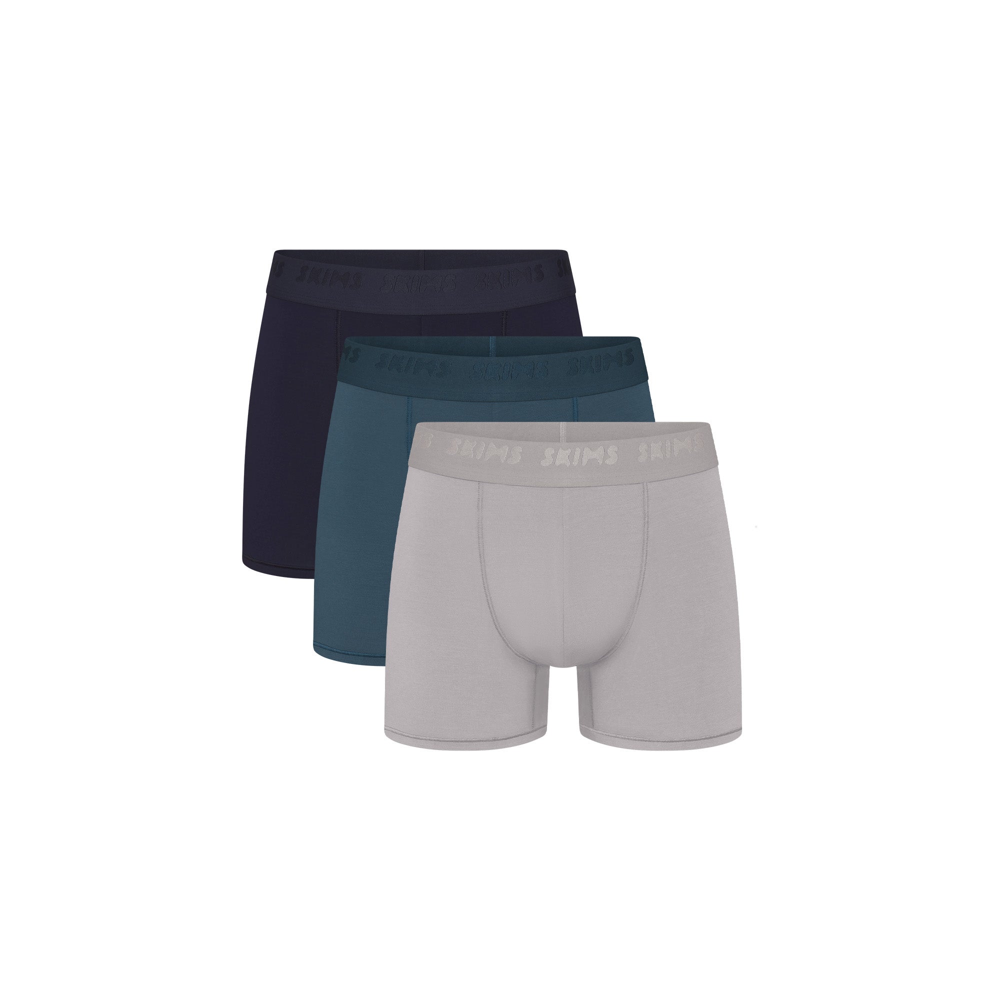SKIMS STRETCH MENS 3" BOXER BRIEF 3-PACK | INDIGO MULTI