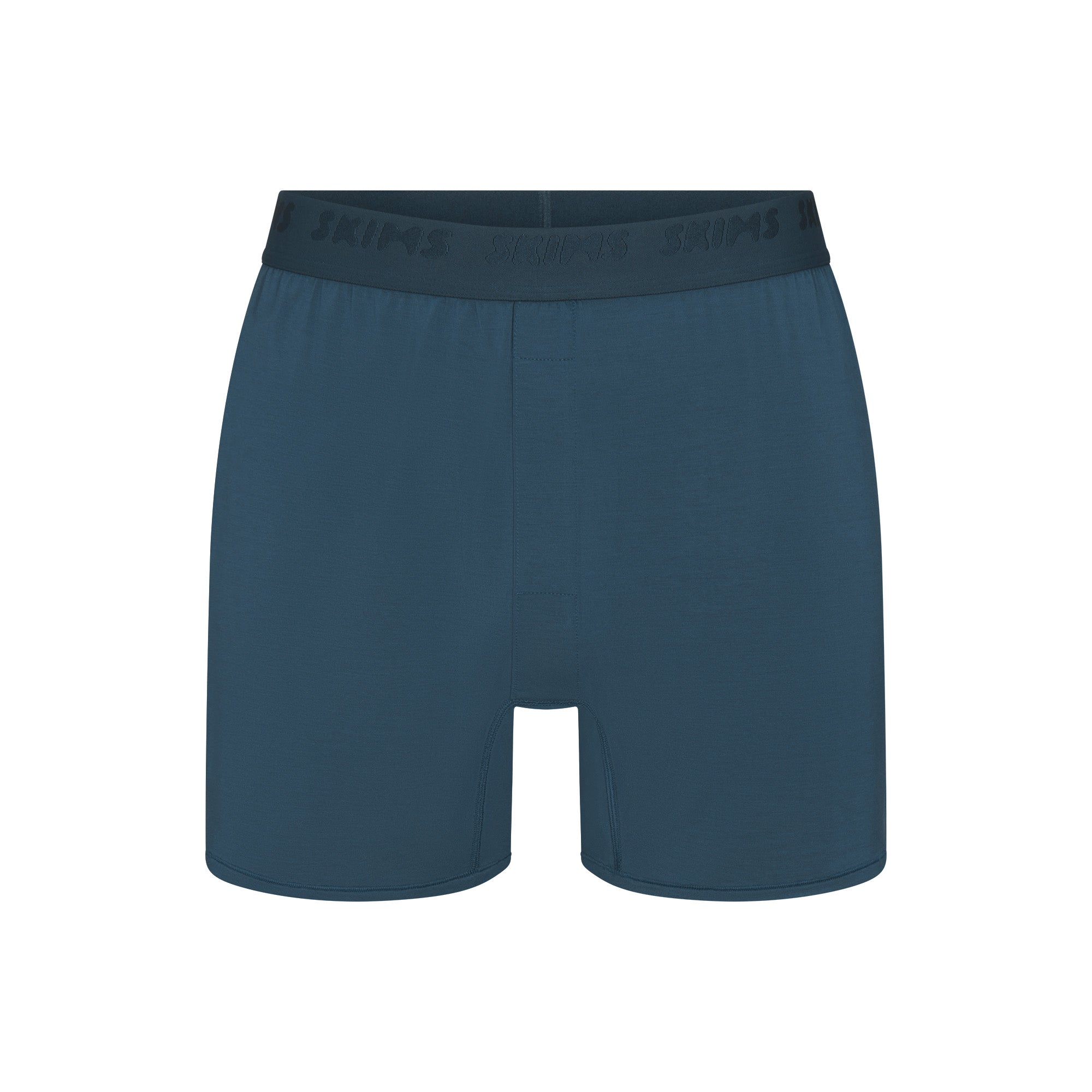 SKIMS STRETCH MENS KNIT BOXER | INDIGO