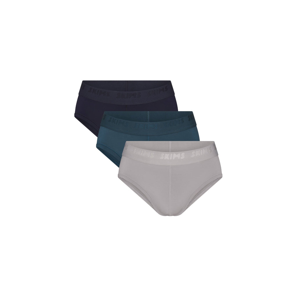 SKIMS STRETCH MENS BRIEF 3-PACK | INDIGO MULTI