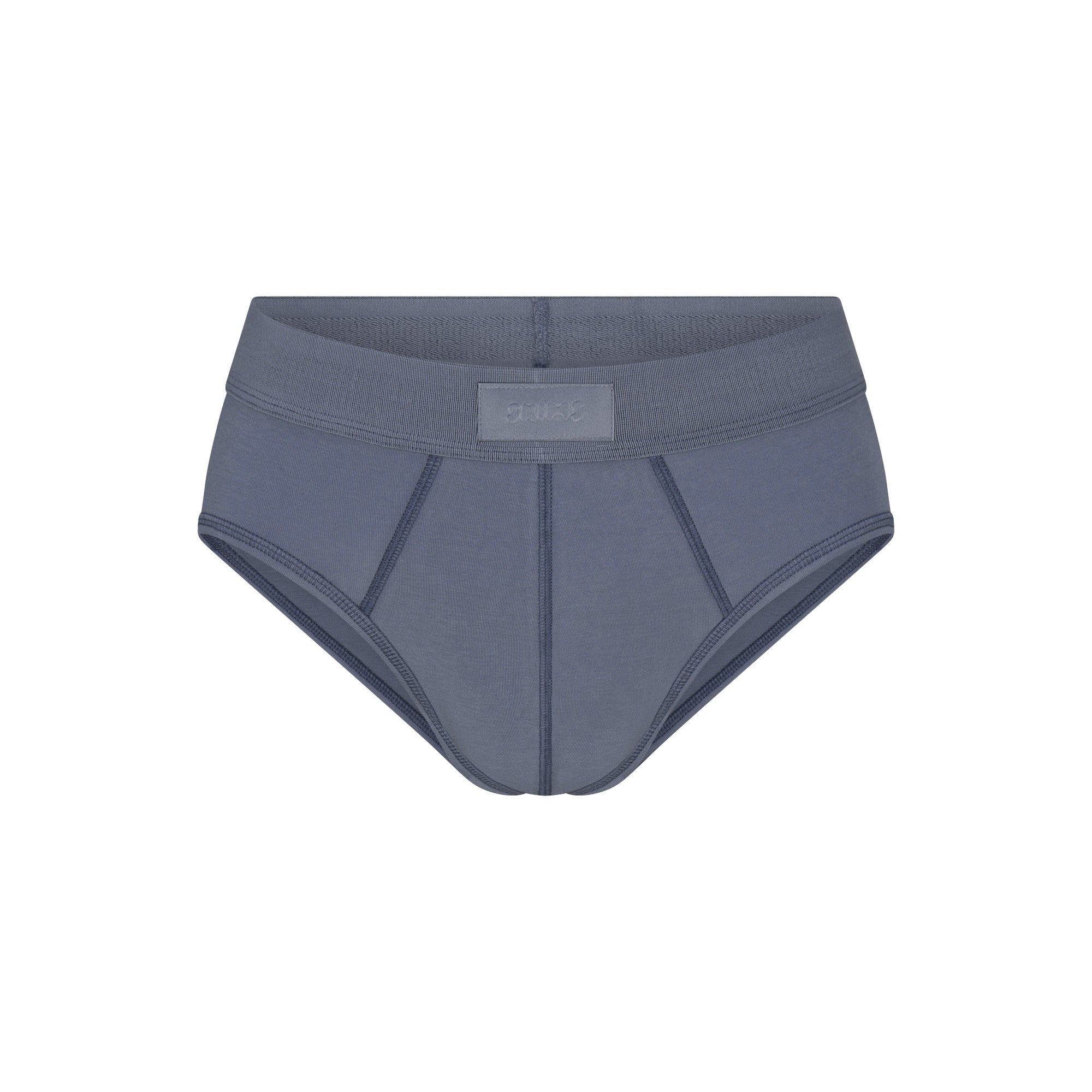 SKIMS COTTON MENS BRIEF | STEEL BLUE