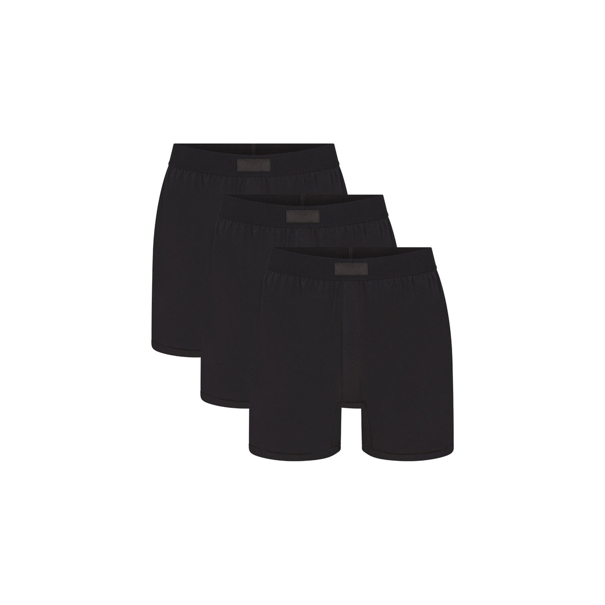 SKIMS COTTON MENS KNIT BOXER 3-PACK | ONYX
