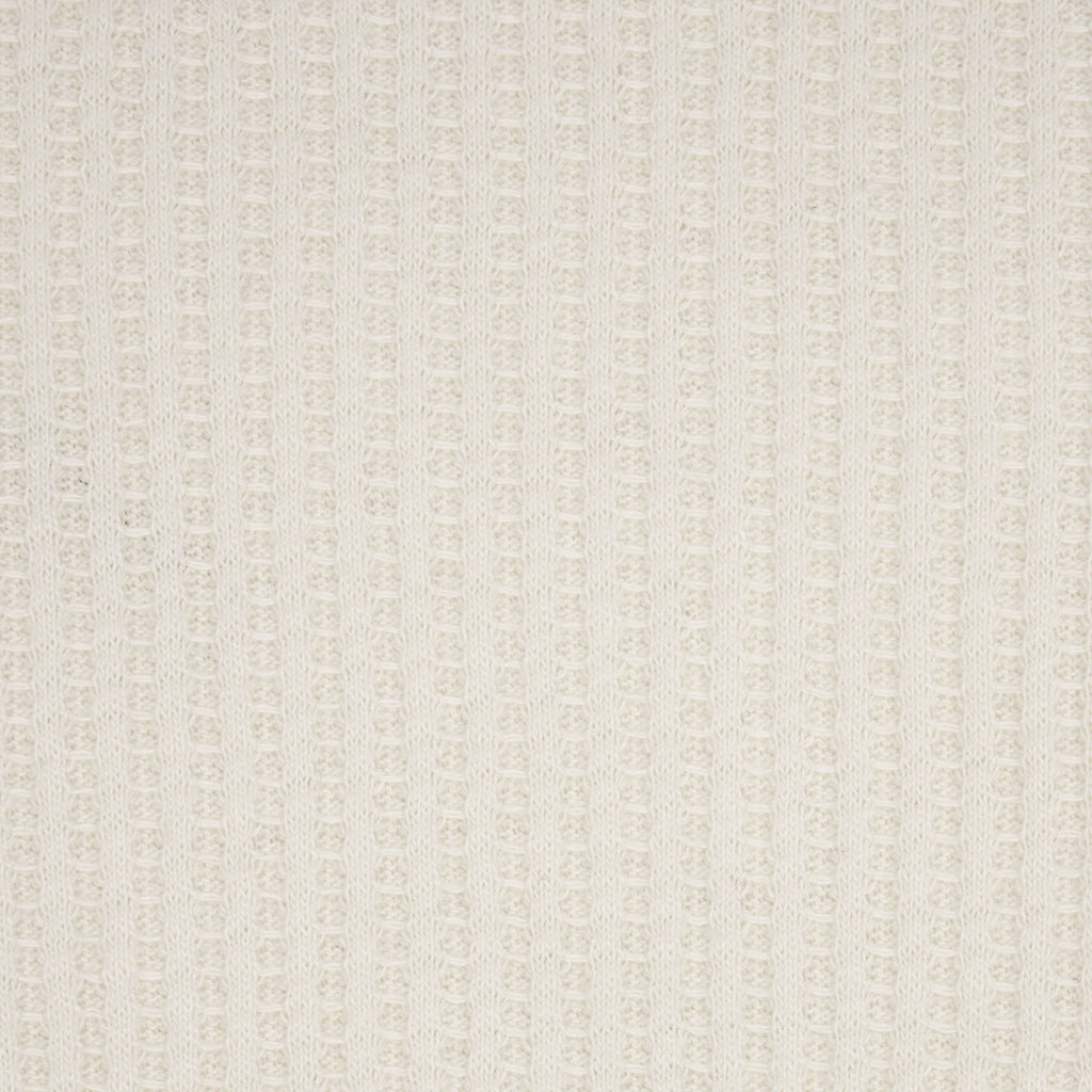 WAFFLE MENS SLIM LONG SLEEVE HENLEY | ECRU