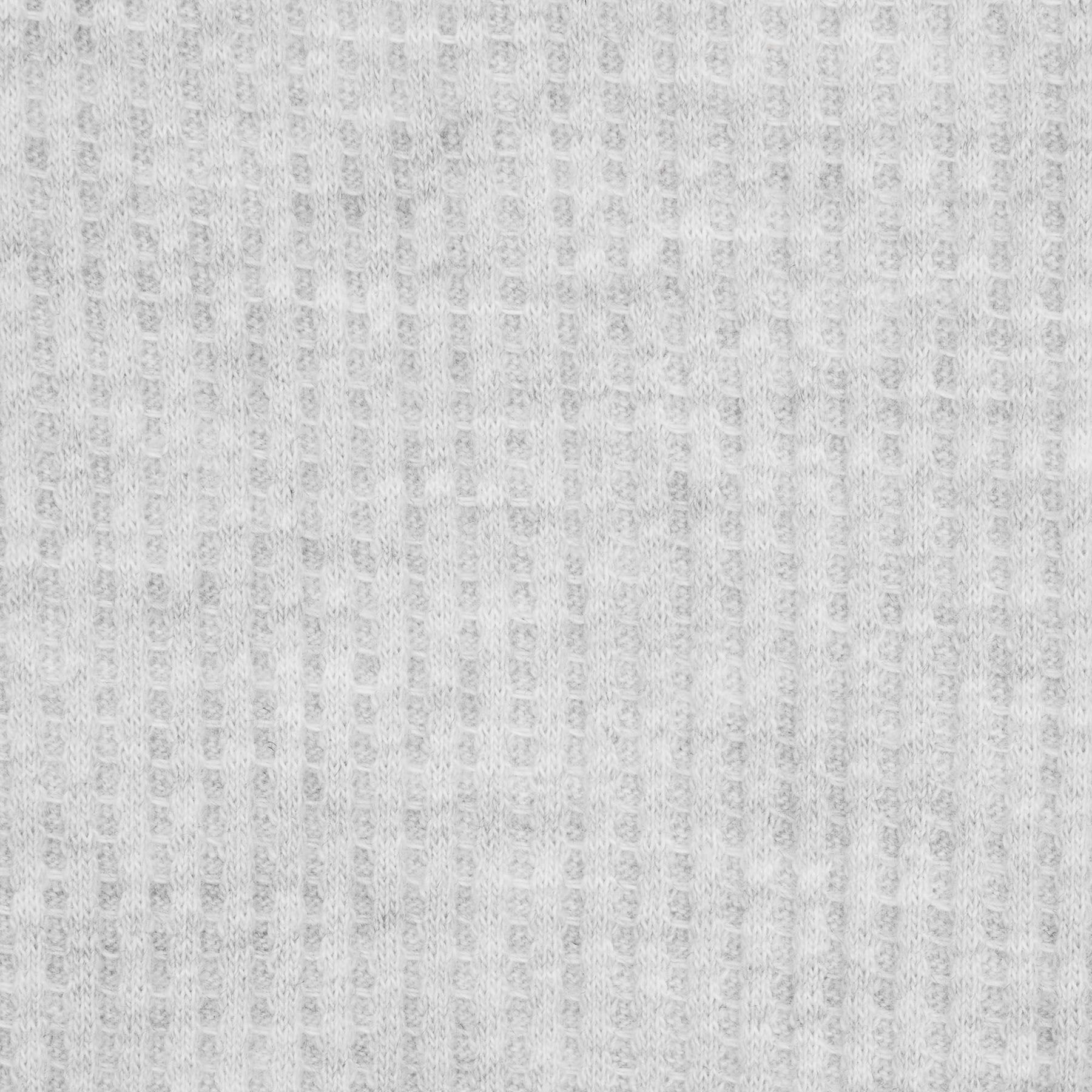 WAFFLE MENS LONG SLEEVE T-SHIRT | LIGHT HEATHER GREY