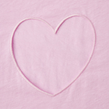 WORN IN JERSEY HEART BABY TEE | BABY PINK