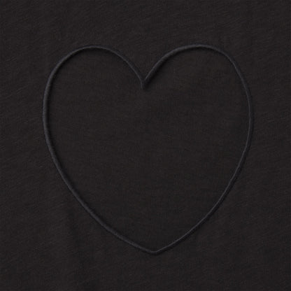 WORN IN JERSEY HEART MICRO SHORT | WASHED ONYX