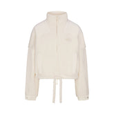 TEDDY BOXY ZIP UP | ECRU