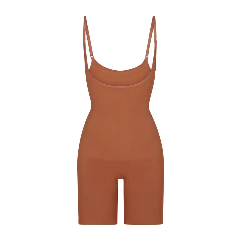 Skims Seamless Sculpt Open Bust Bodysuit Bronze