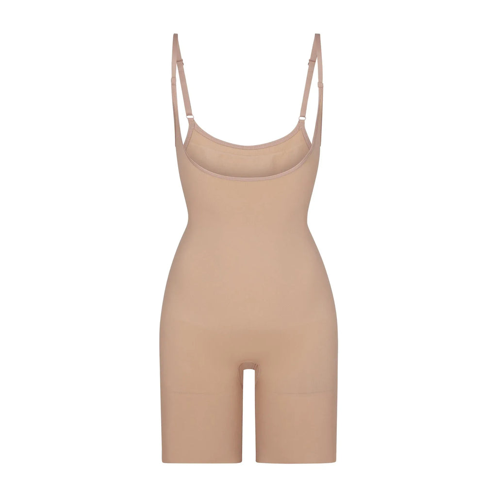 Skims Seamless Sculpt Open Bust Bodysuit Clay