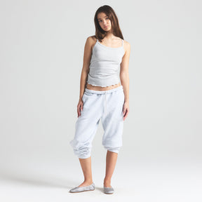 DROP NEEDLE POINTELLE LONG CAMI | LIGHT HEATHER GREY
