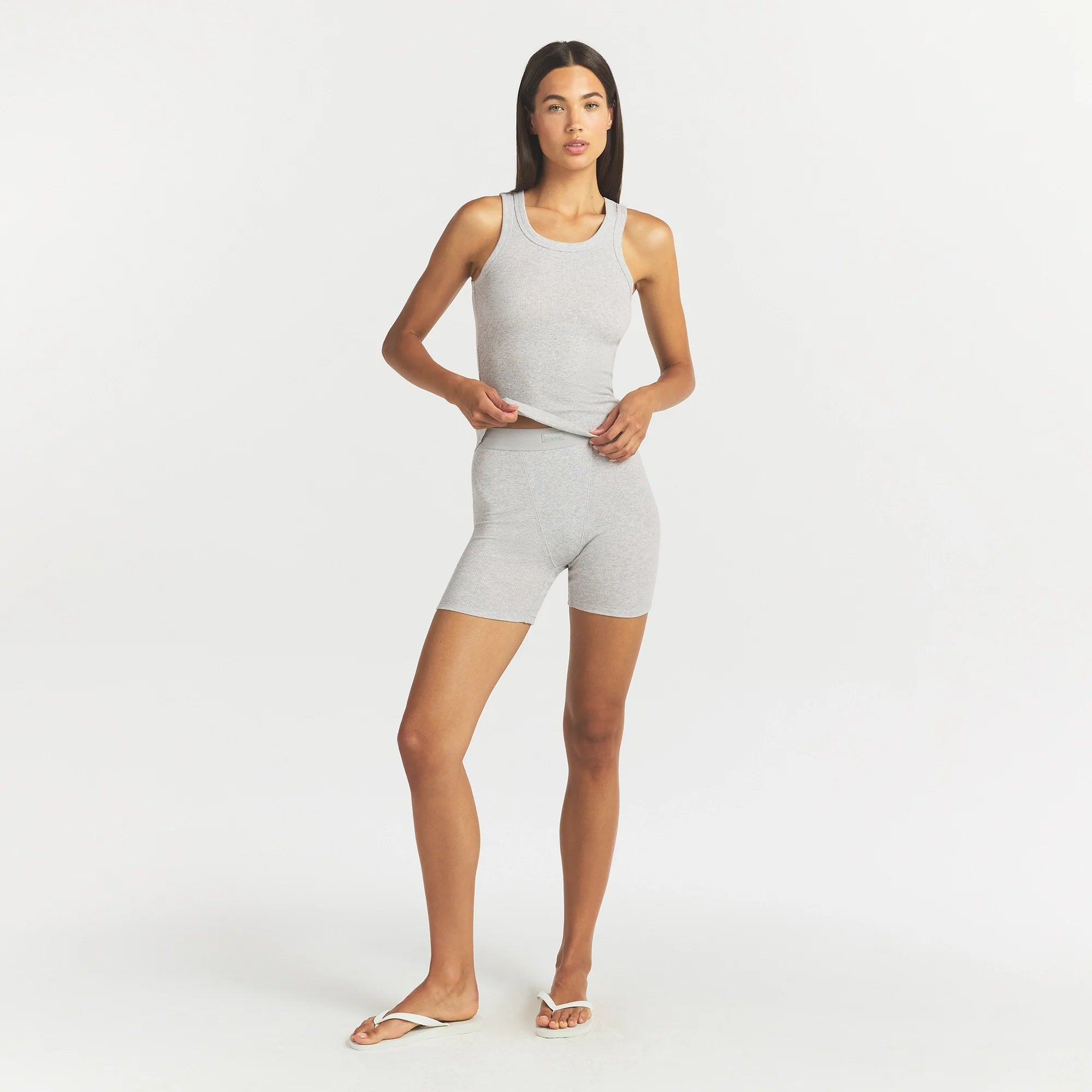 Cotton Rib Scoop Neck Tank
