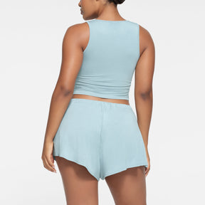 SKIMS SLEEP HENLEY TANK | SKY