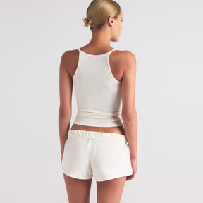 COTTON RIB LONG CAMI | MARBLE