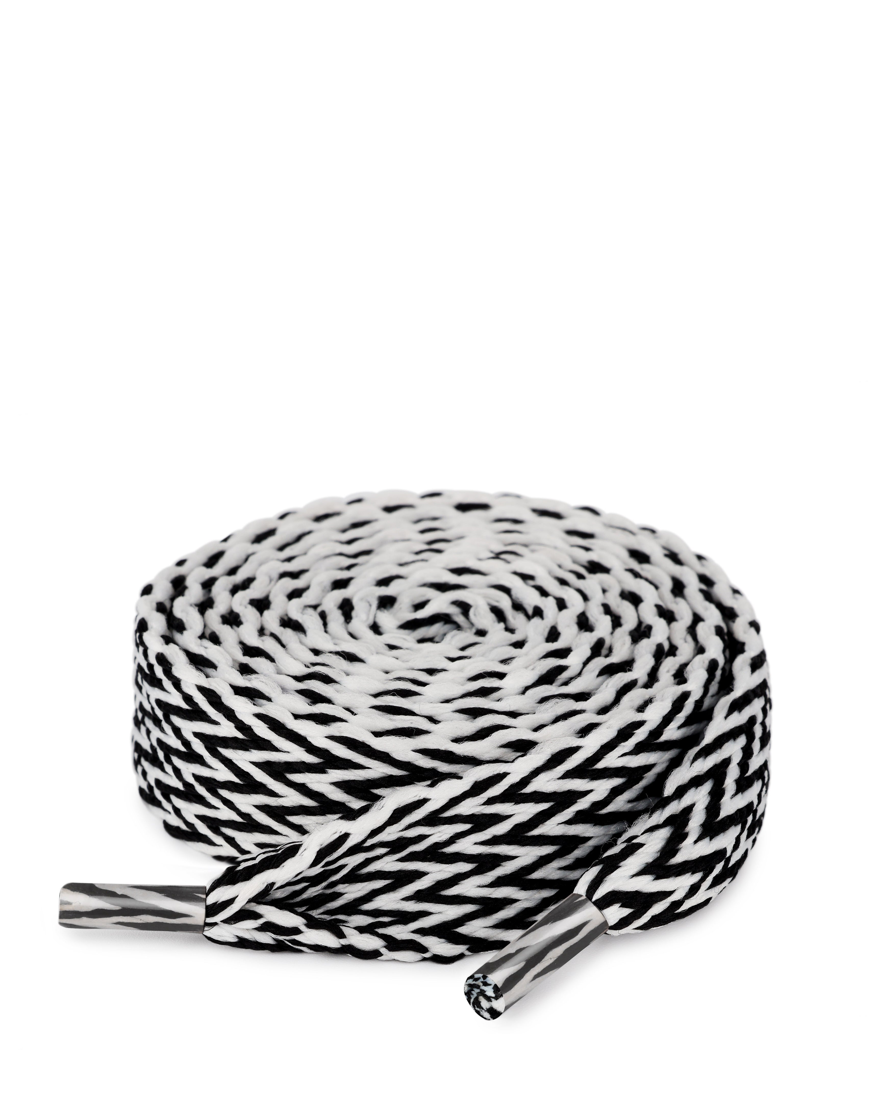 Slider Laces Zig Zag Black/White