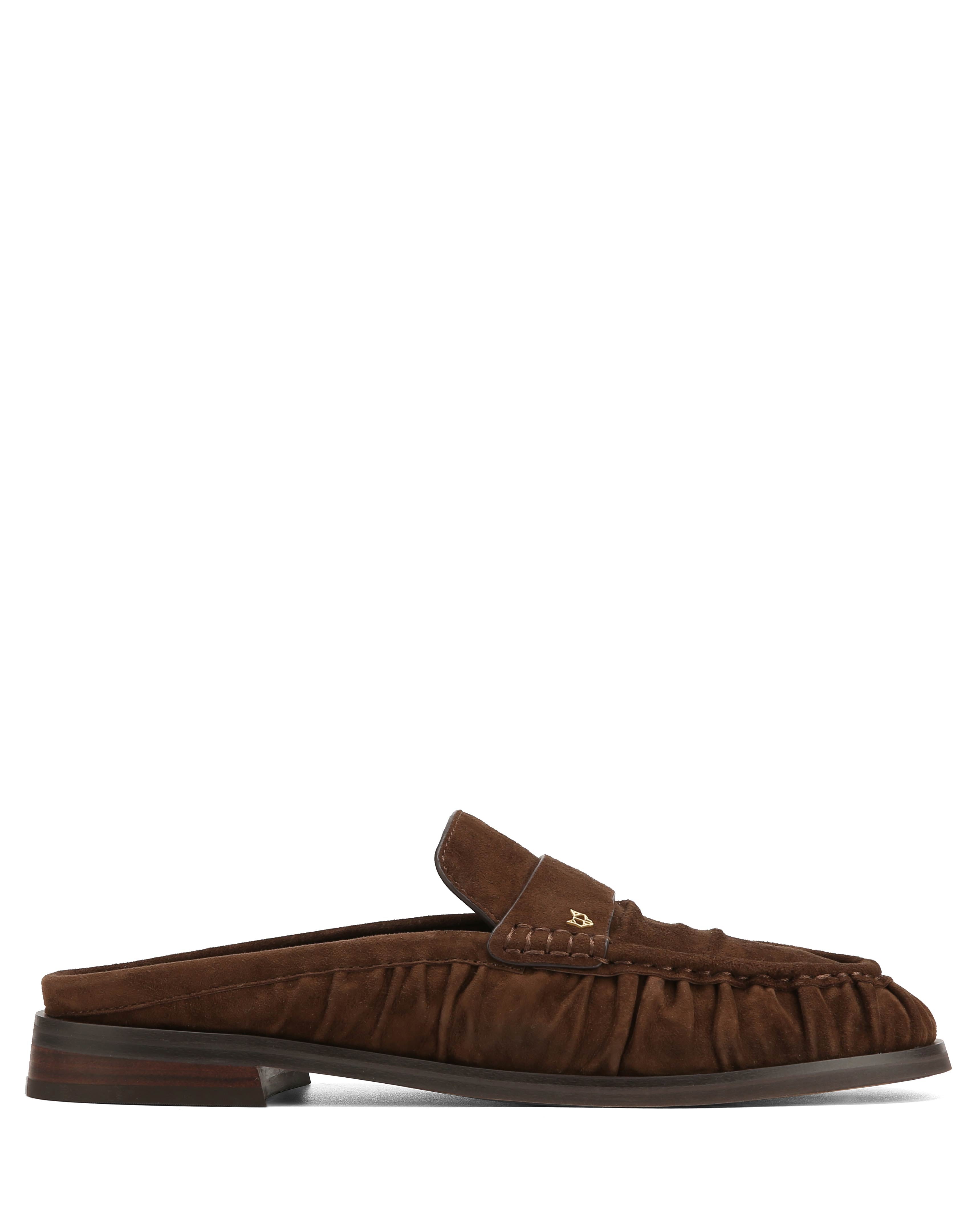 Slipper Brown Scrunch Suede