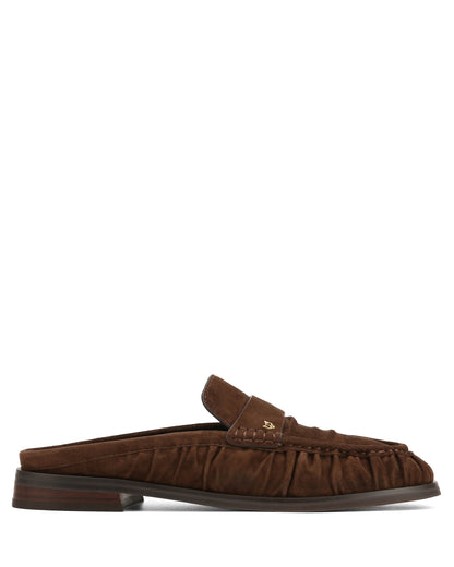 Slipper Brown Scrunch Suede