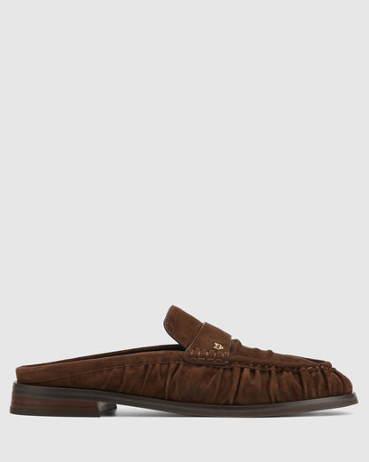 Slipper Brown Scrunch Suede