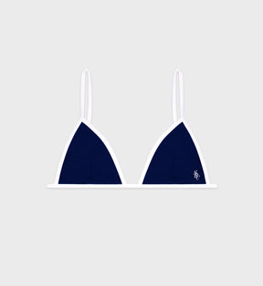 Kate Bikini Top - Navy/White