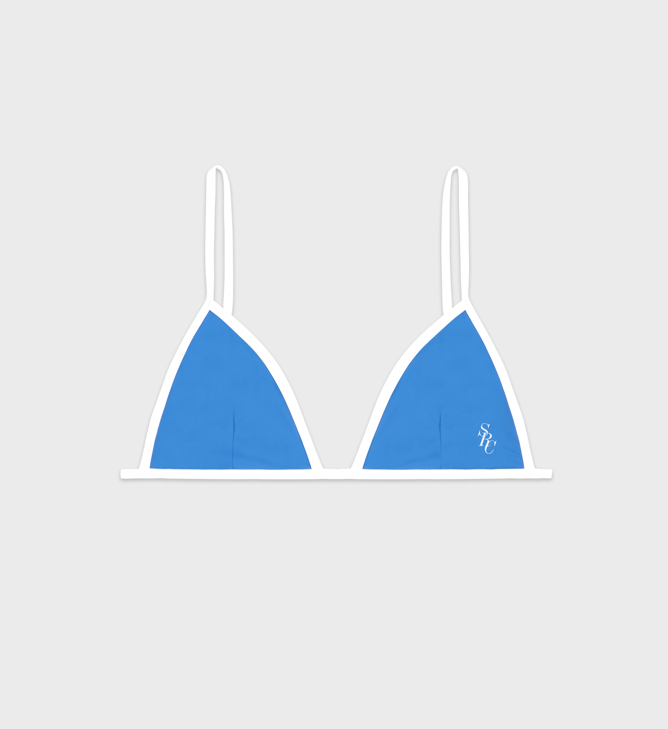 Kate Bikini Top - Juniper/White