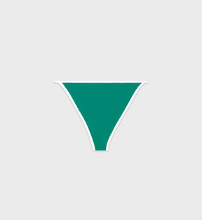 Kate Bikini Bottom - Spring Green/White
