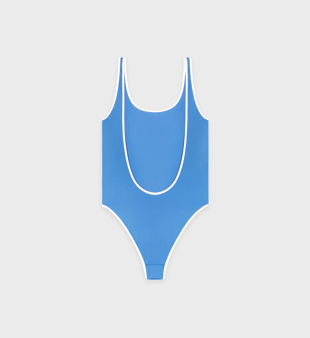 Carla One Piece - Juniper/White