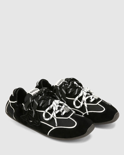 Soul Black Hairy Suede