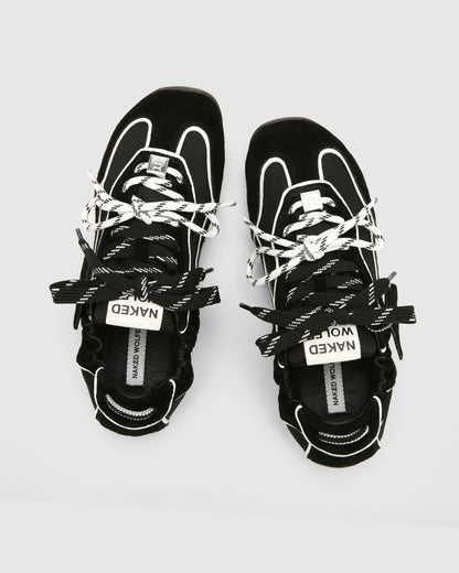 Soul Black Hairy Suede