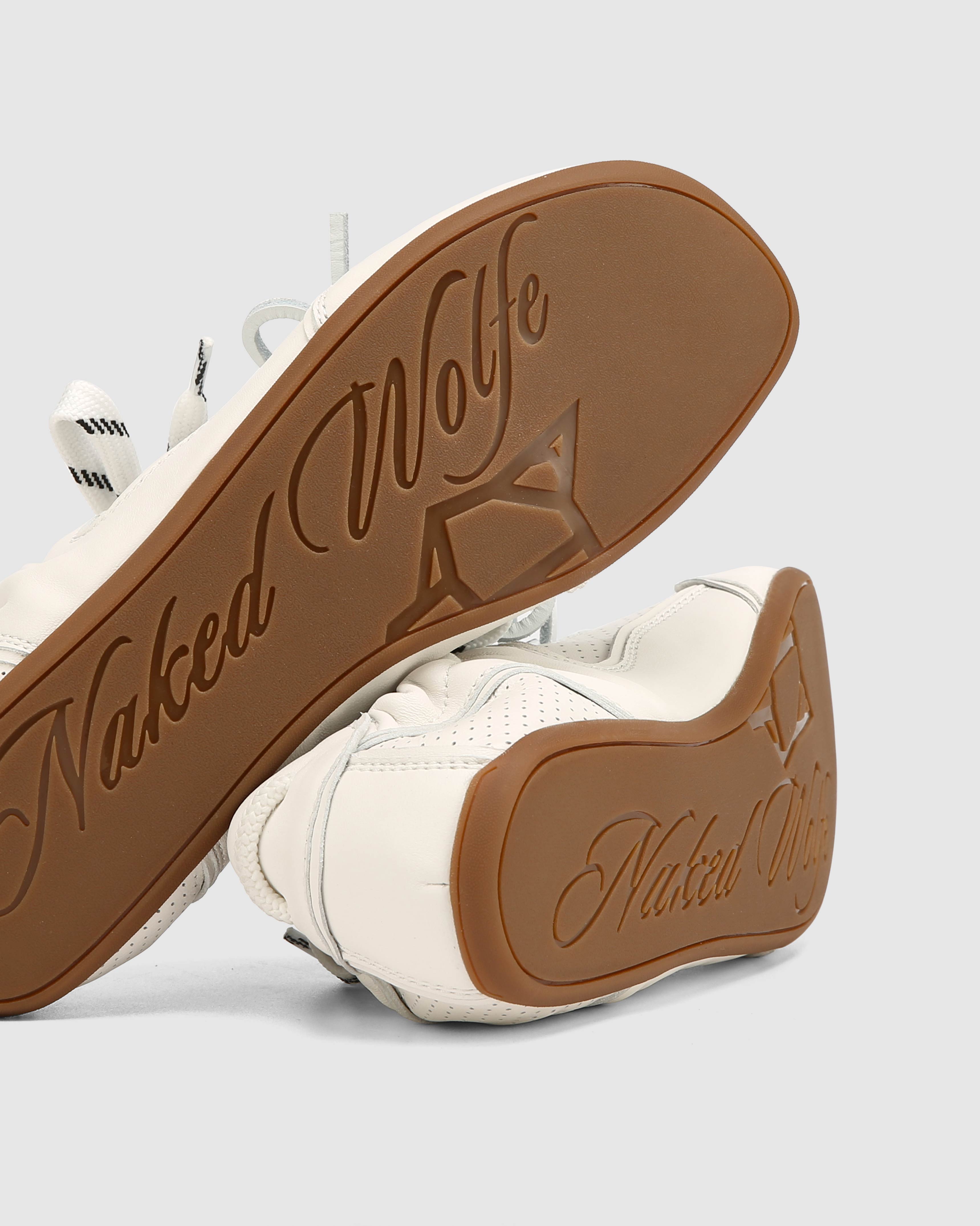 Soul White Perforated Leather