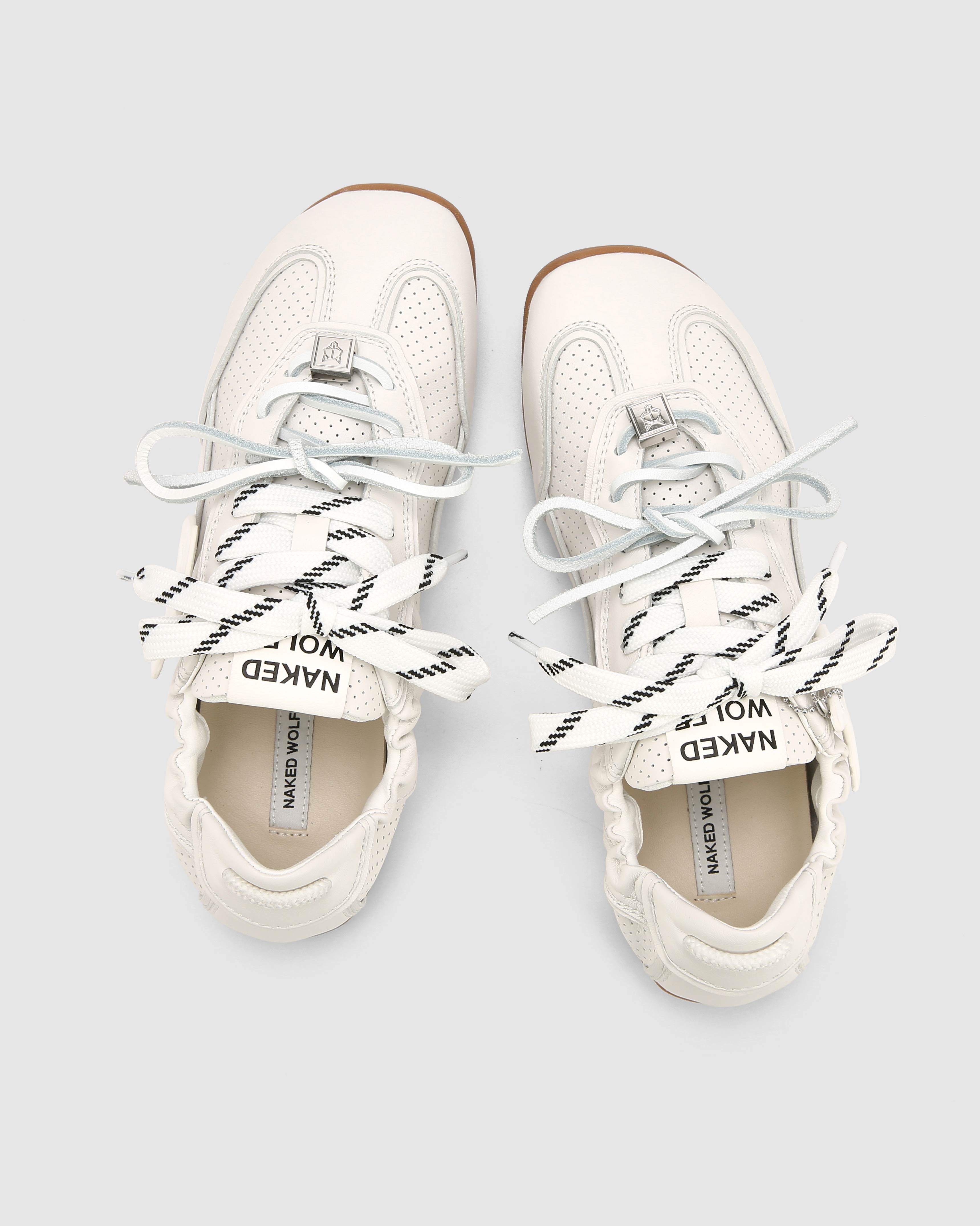 Soul White Perforated Leather