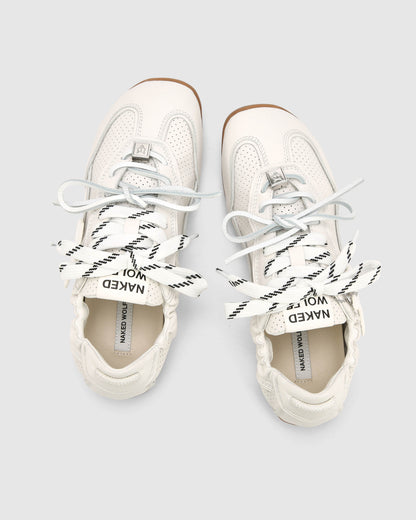 Soul White Perforated Leather