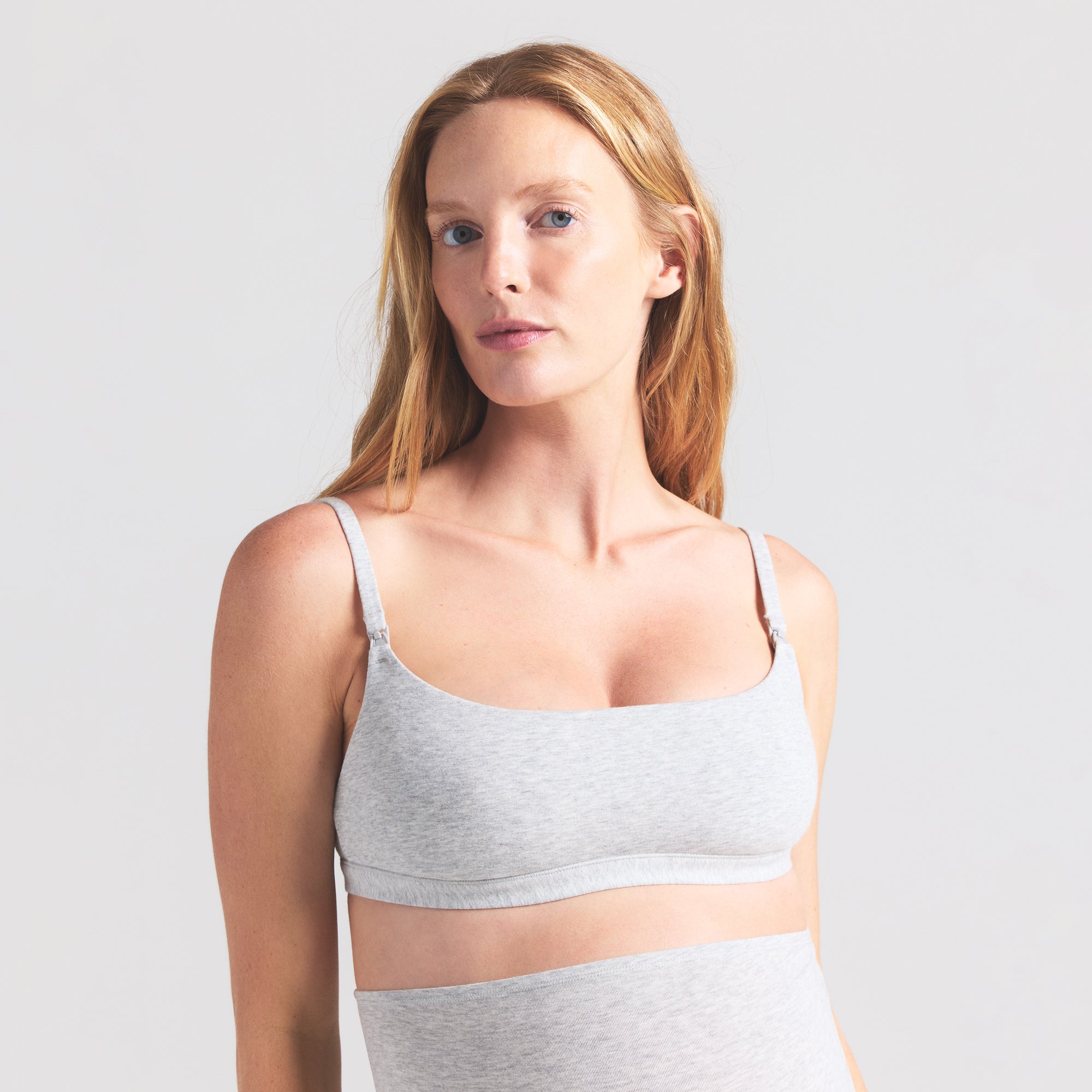 Cotton Jersey Maternity Nursing Scoop Bralette