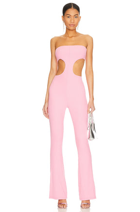 superdown Darcey Cut Out Jumpsuit in Pink