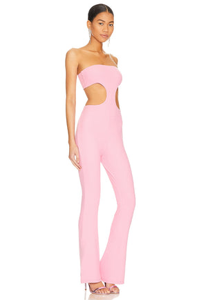 superdown Darcey Cut Out Jumpsuit in Pink