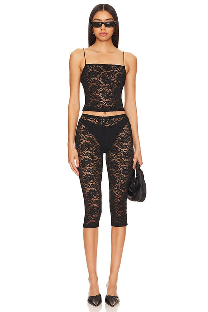 superdown Justine Sheer Capri Set in Black