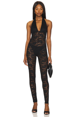 superdown Tayler Catsuit in Black