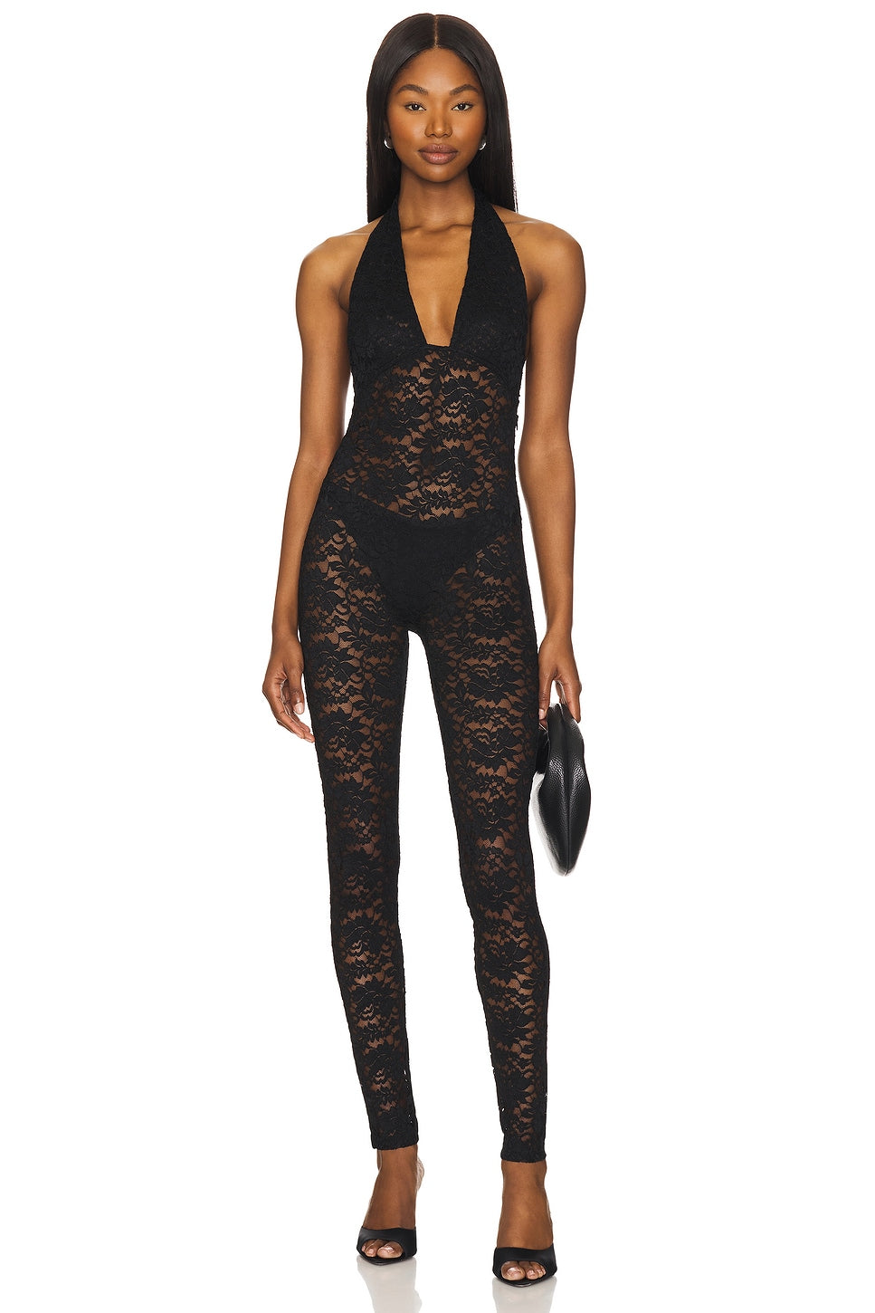 superdown Tayler Catsuit in Black
