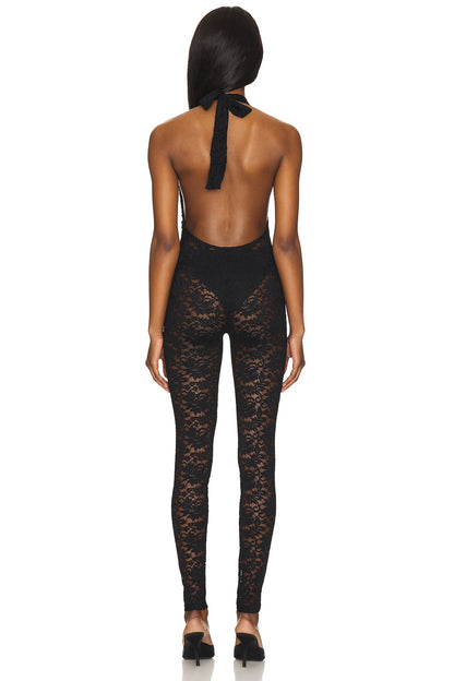superdown Tayler Catsuit in Black