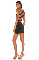 superdown Davey Strappy Back Dress in Black