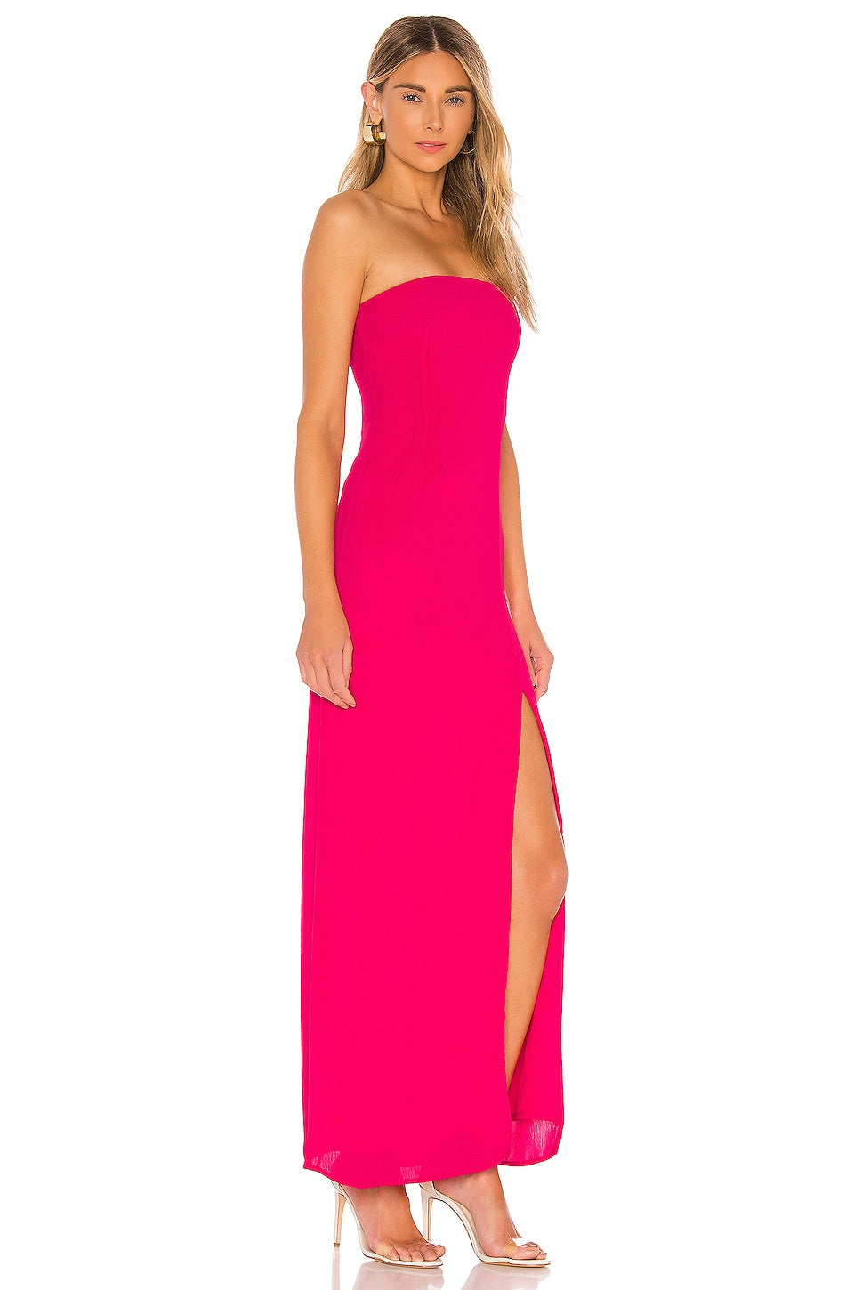 superdown Asher Strapless Dress in Pink