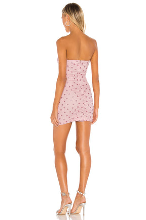superdown Fifi Mesh Mini Dress in Pink