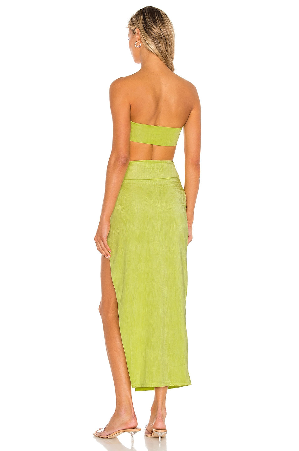 superdown Karolyna Maxi Skirt Set in Citron