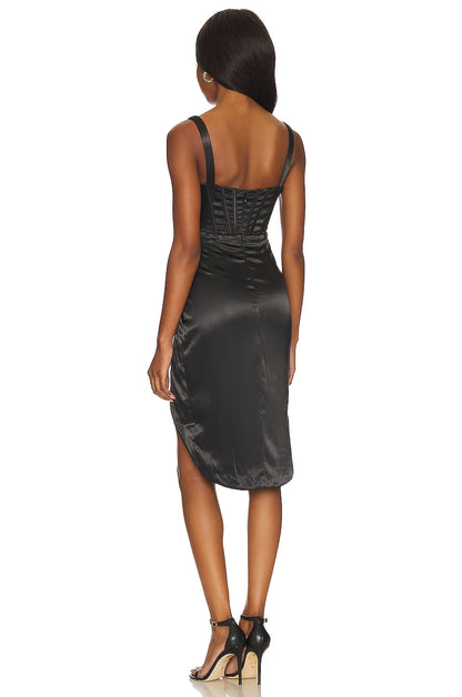 superdown Tianna Corset Dress in Black