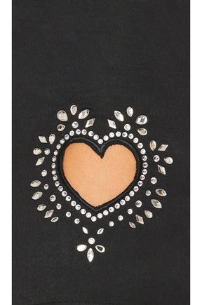 superdown Cait Heart Cut Out Dress in Black