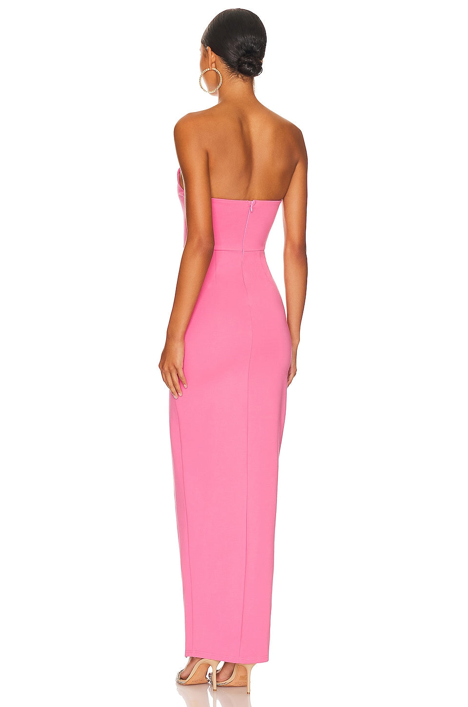 superdown Ryleigh Strapless Maxi Dress in Pink