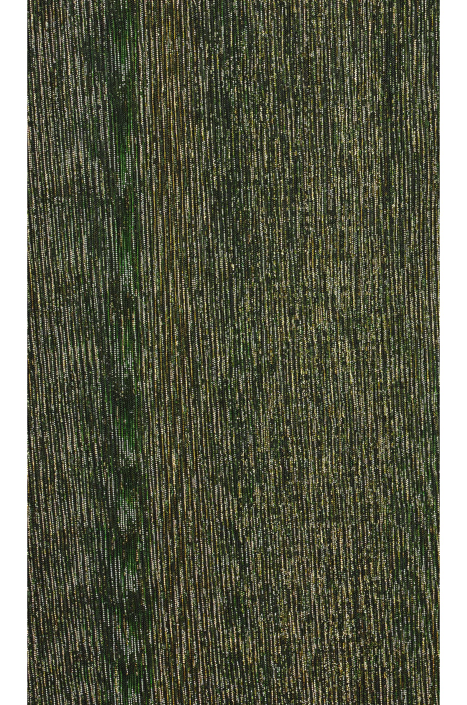 superdown Hailee High Slit Maxi Dress in Green Metallic