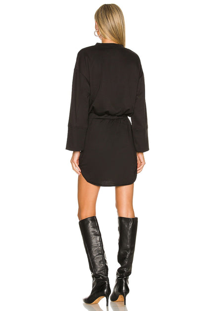 superdown Lana Sweatshirt Dress in Black