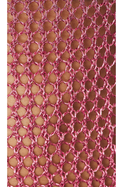 superdown Gaia Mini Dress in Pink Metallic