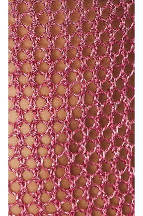 superdown Gaia Mini Dress in Pink Metallic