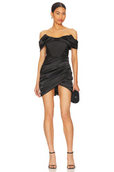 superdown Aurora Corset Mini Dress in Black