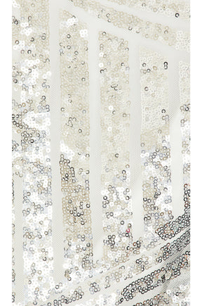 superdown Carly Fringe Mini Dress in Silver