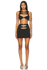 superdown Hayes Skirt Set in Black